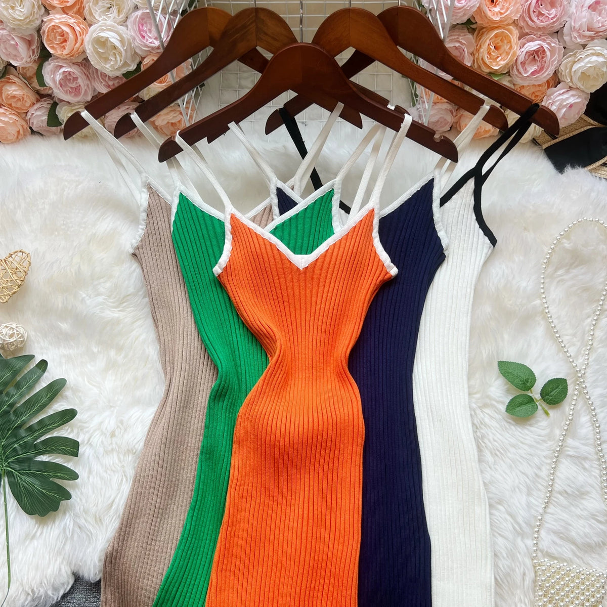 Ribbed Knit Bodycon Maxi Dress