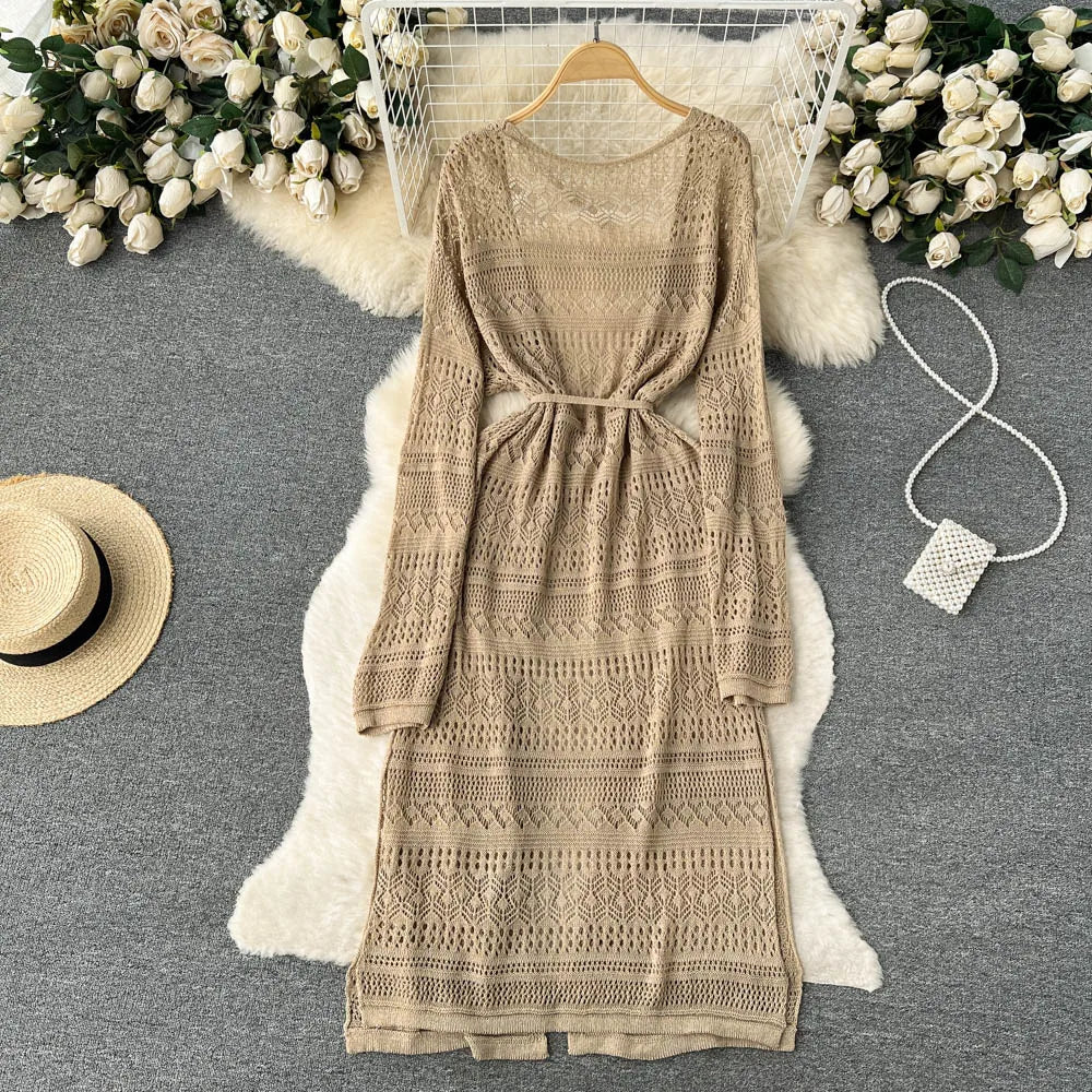 Boho Cutout Long Sleeve Cardigan