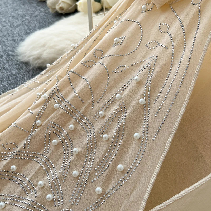 Beaded Hooded Sheer Mesh Duster