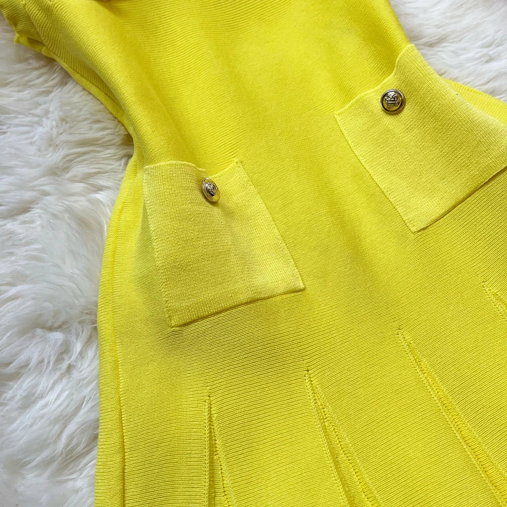 Pleated A-Line Mini Dress