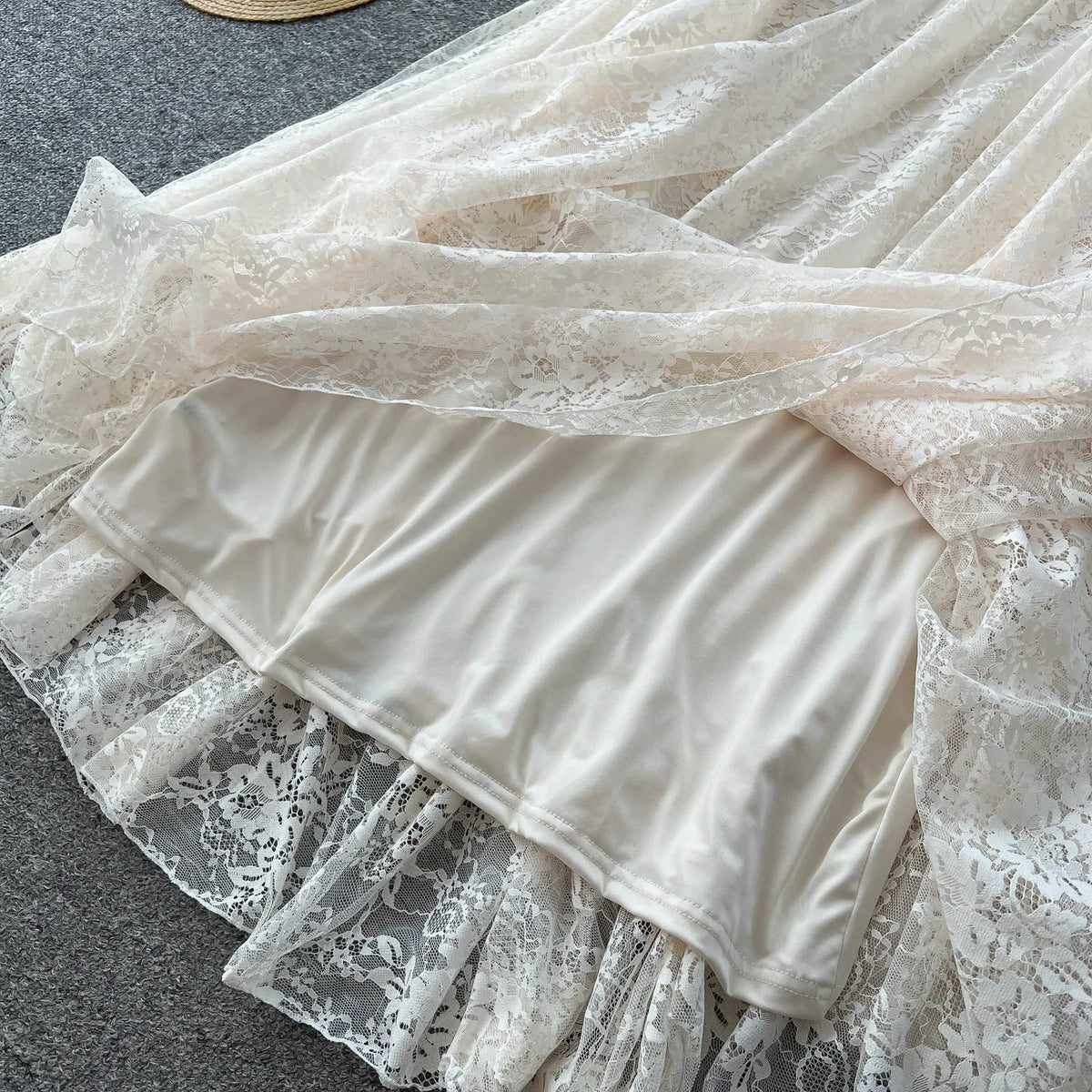 Lace Cami Top and Tulle Skirt Set