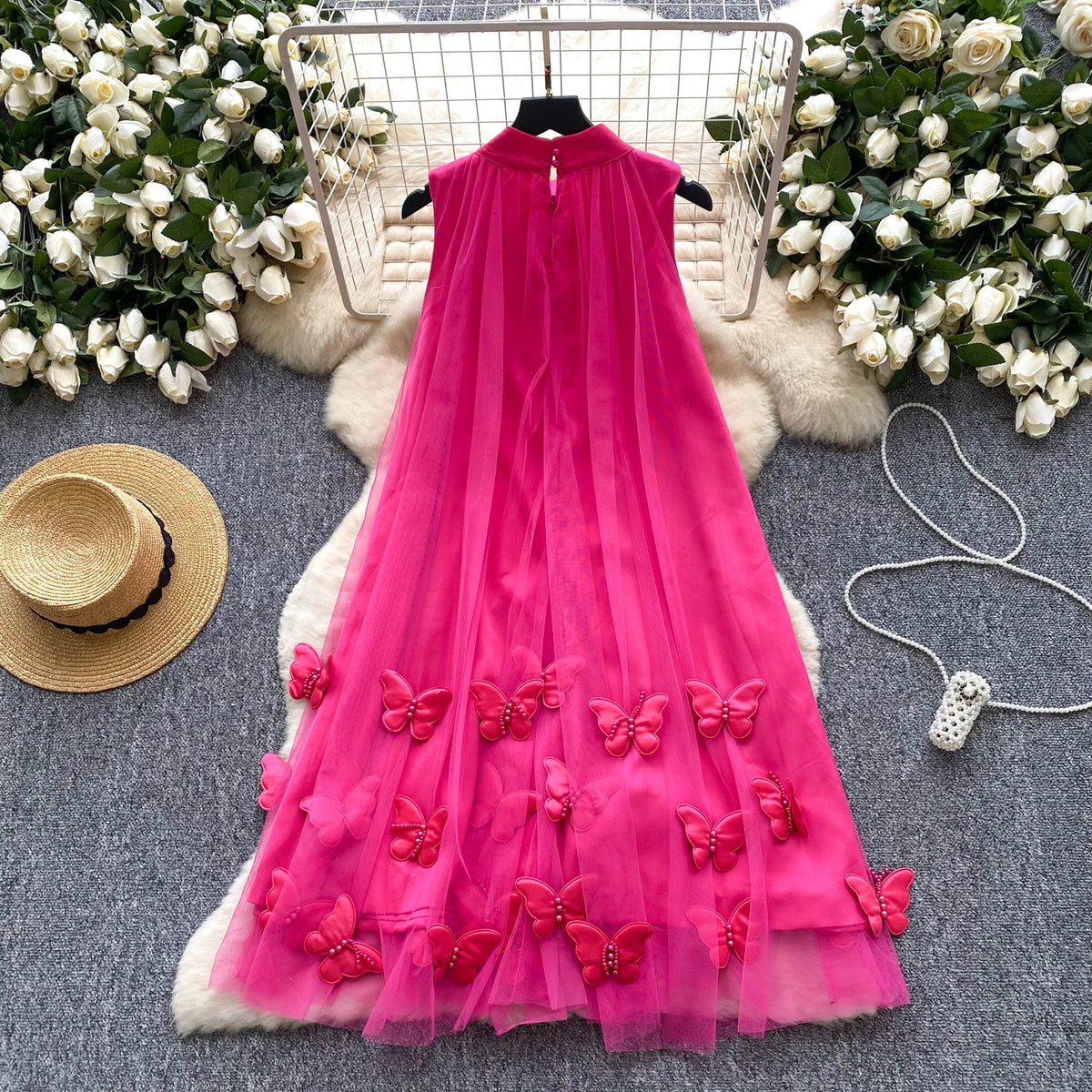 Butterfly Detail Party Dress
