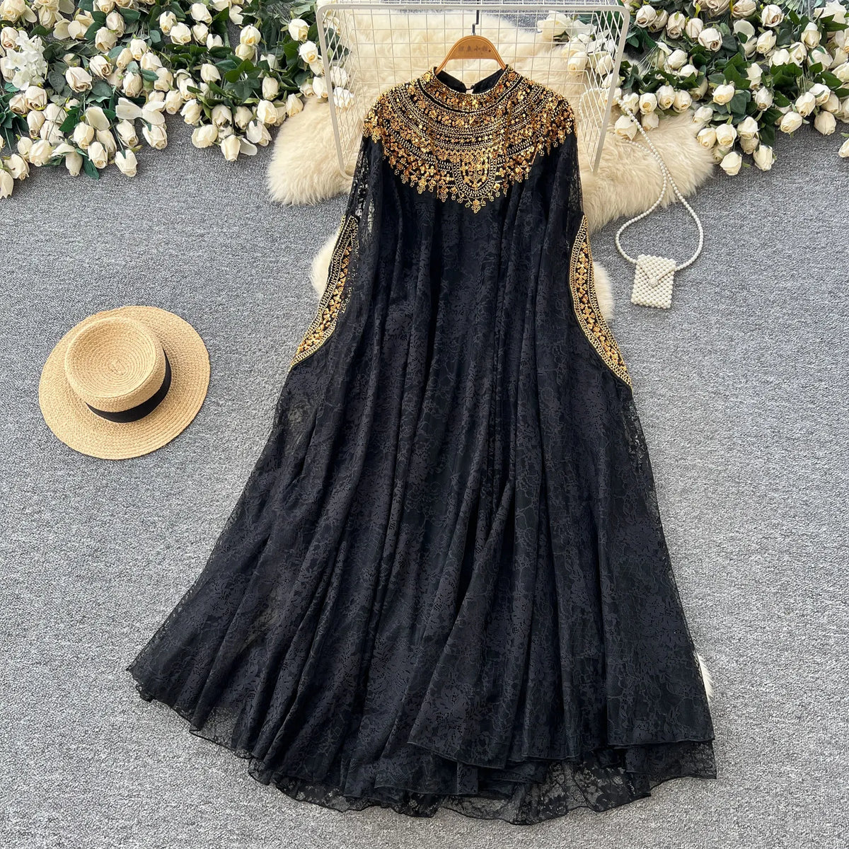 Lace Cami Top and Tulle Skirt Set