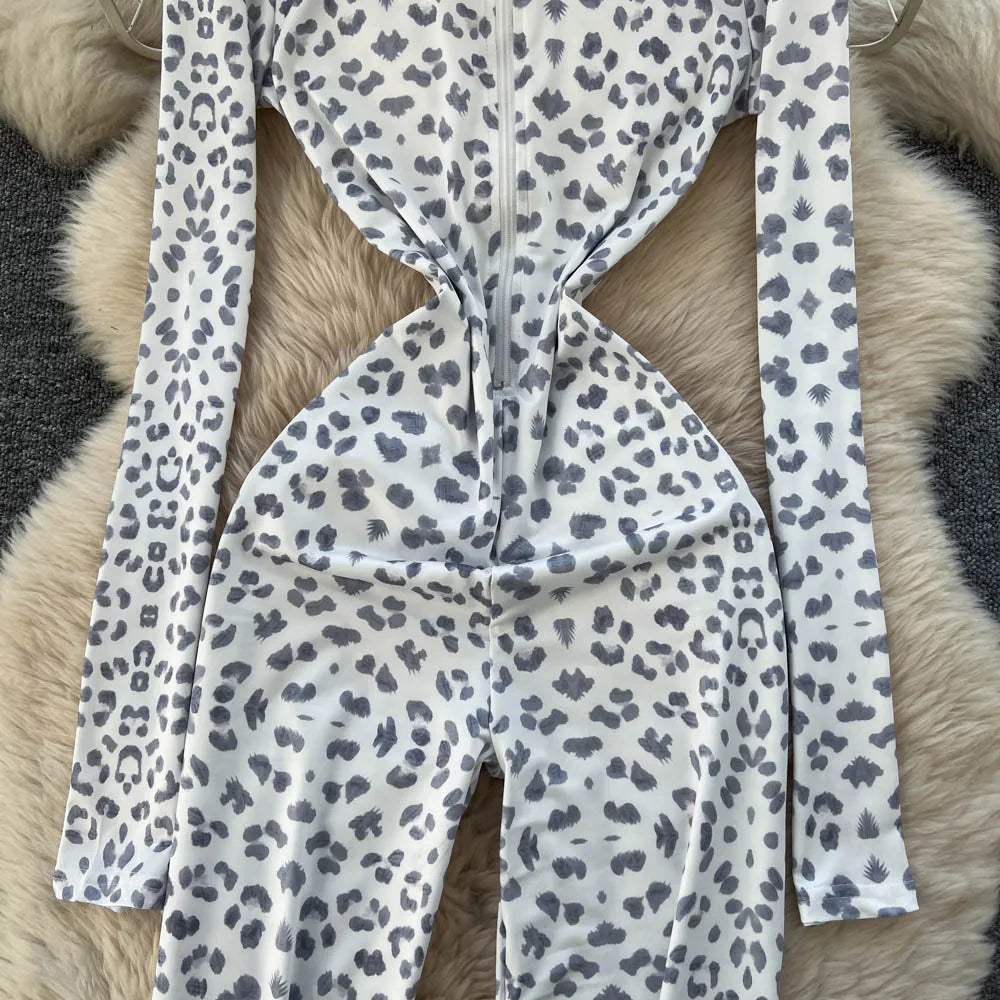 Turtleneck Zip Wide Leg Jumpsuit
