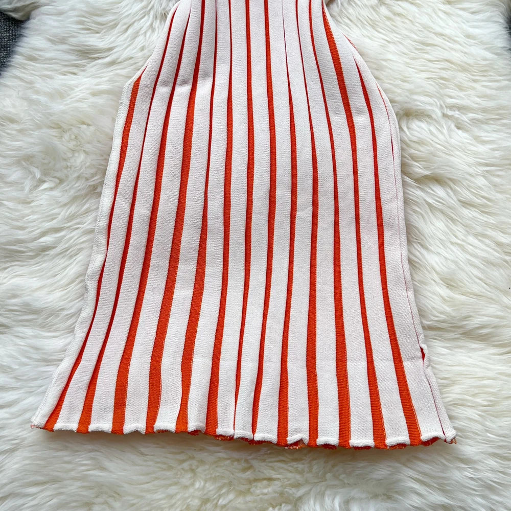 Strappy High Waist Bodycon Mini Dress