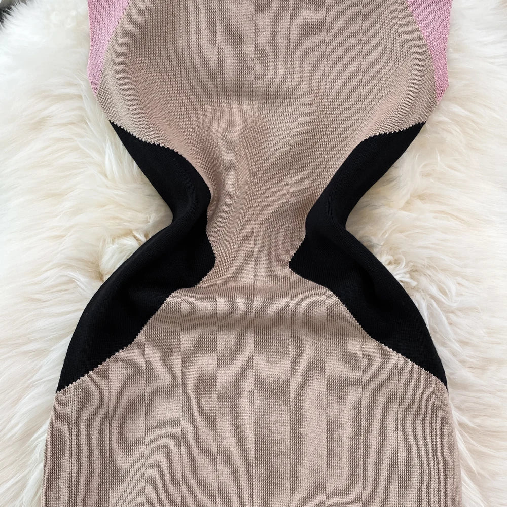 Sleeveless Knit Bodycon Midi Dress
