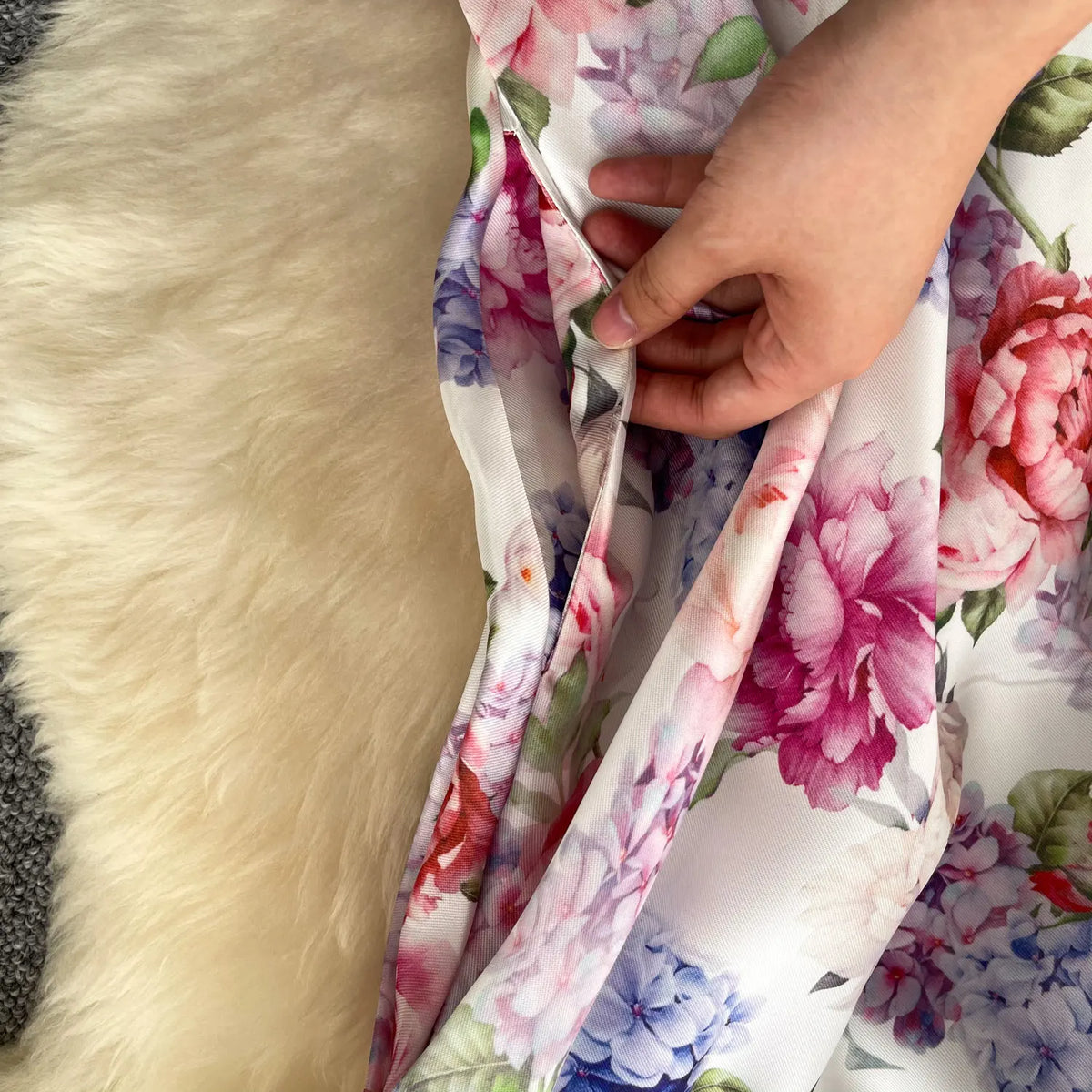Floral Print Sleeveless A-Line Dress