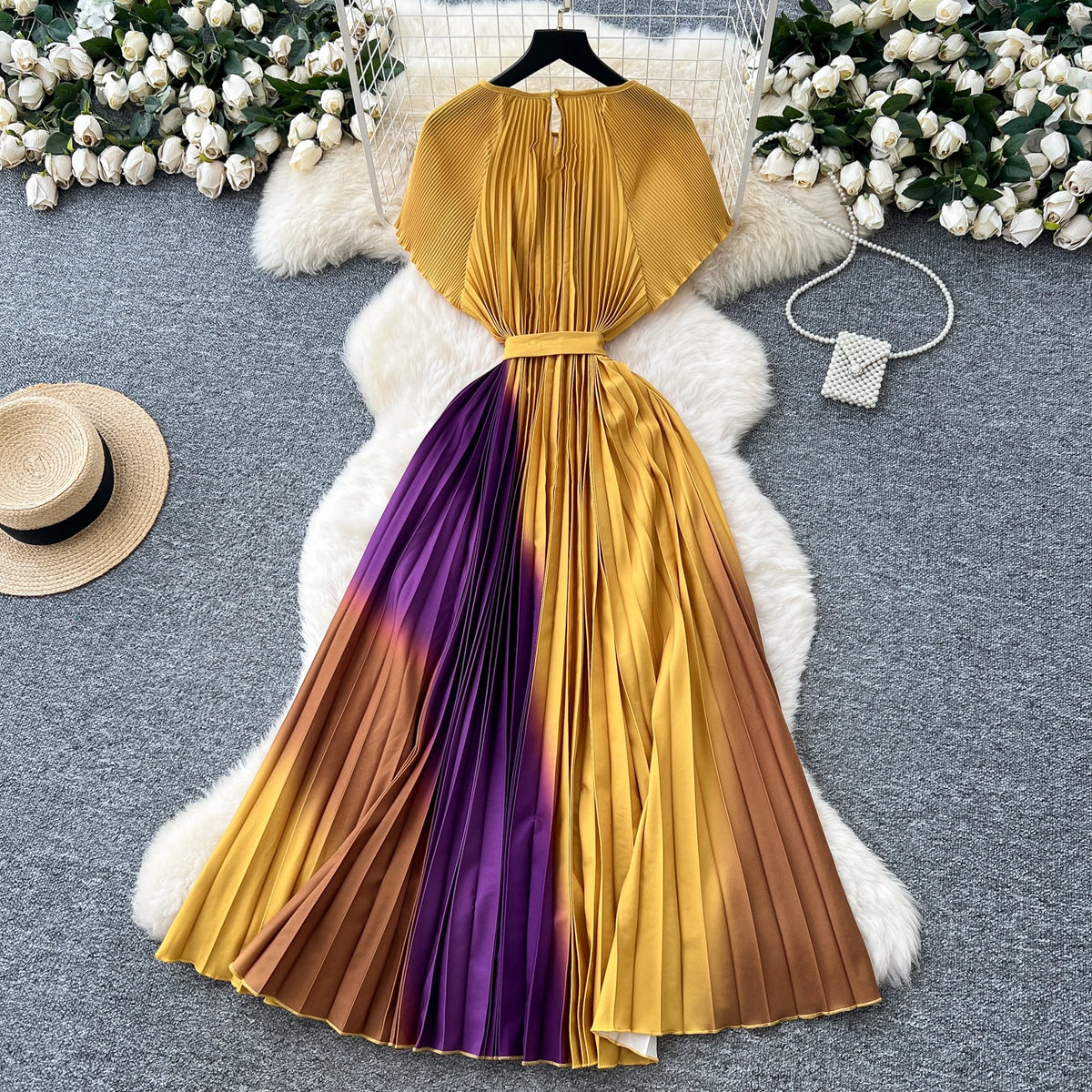 Sexy Ruched Patchwork Party Dress