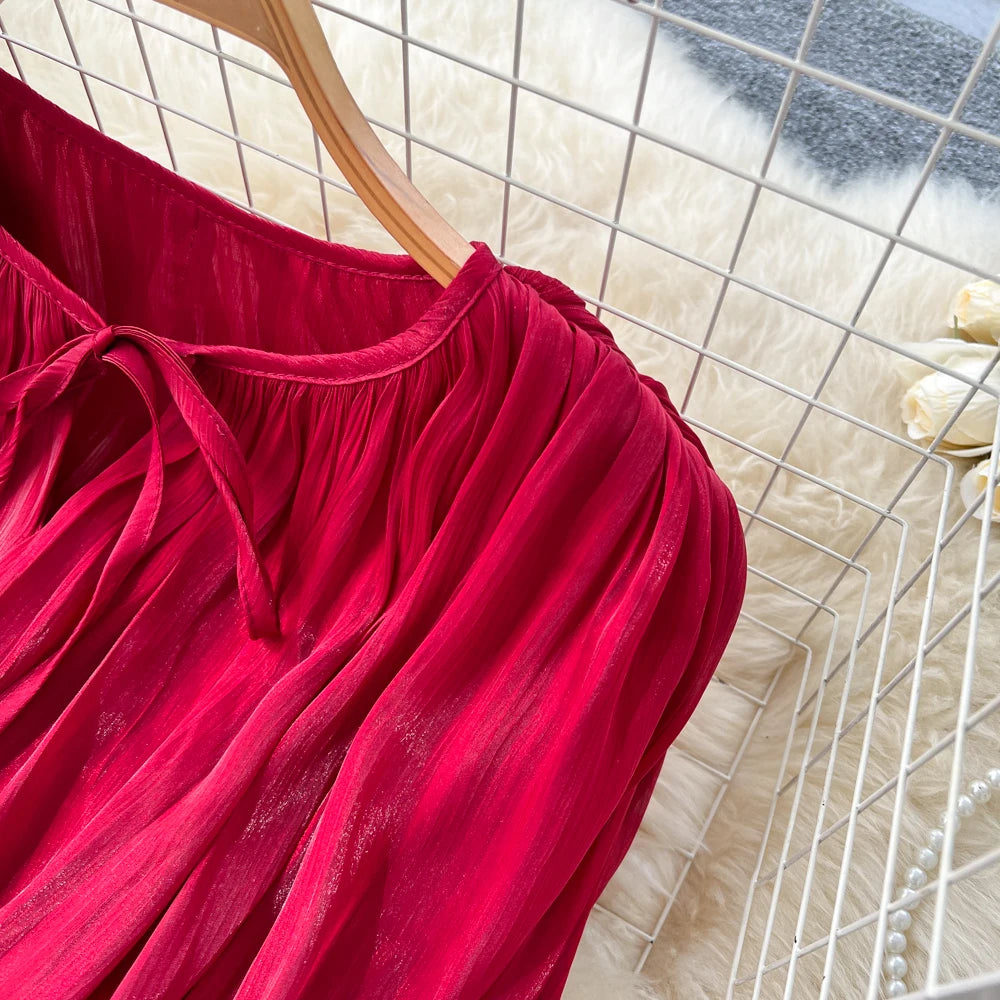 Solid Mesh Long Sleeve Fitted Dress