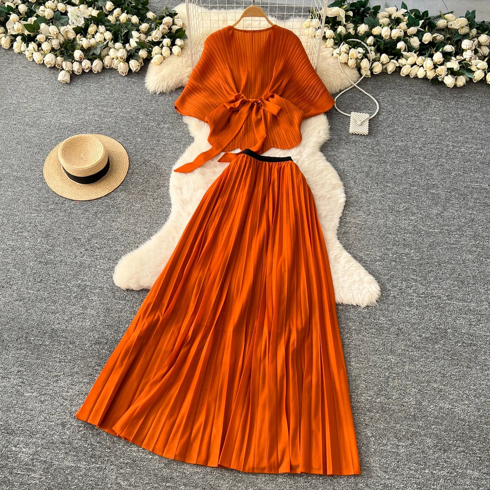 Rhinestone Slim Party Dress Set