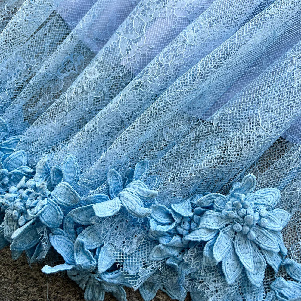 Lace Lantern Sleeve Vintage Dress