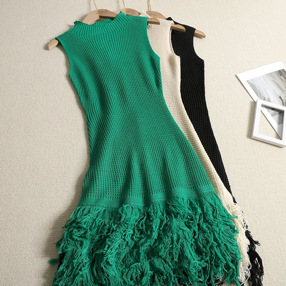Tassel Bodycon Mini Dress