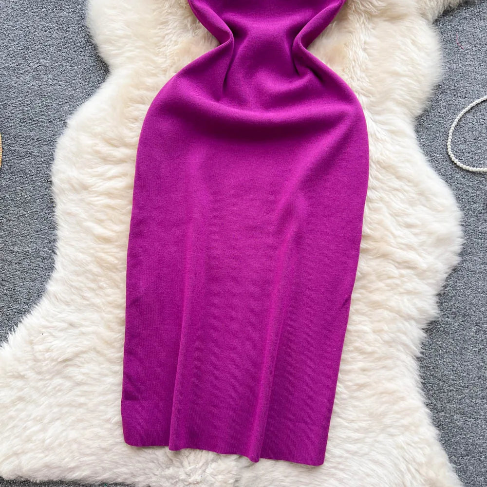 Pearl Knit Bodycon Party Dress