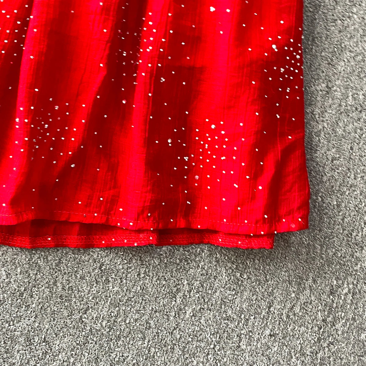 Lace Drawstring Ruched Boho Long Dress