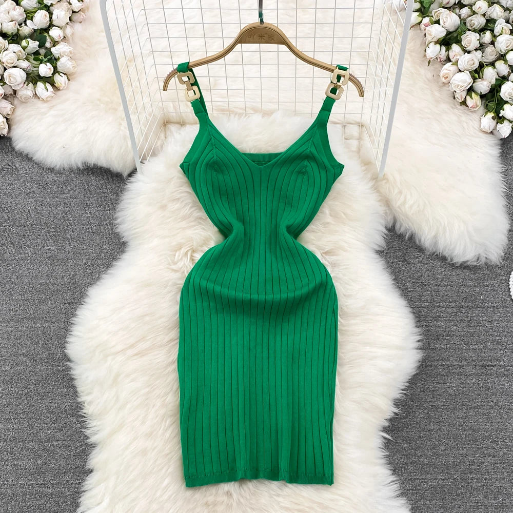 Off-Shoulder Crochet Backless Bodycon Dress
