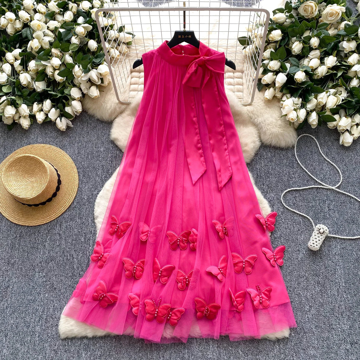 Butterfly Detail Party Dress