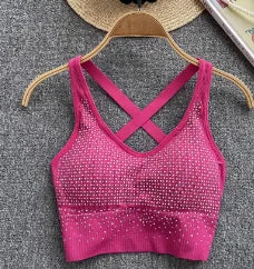Glitter Sequin Corset Crop Top