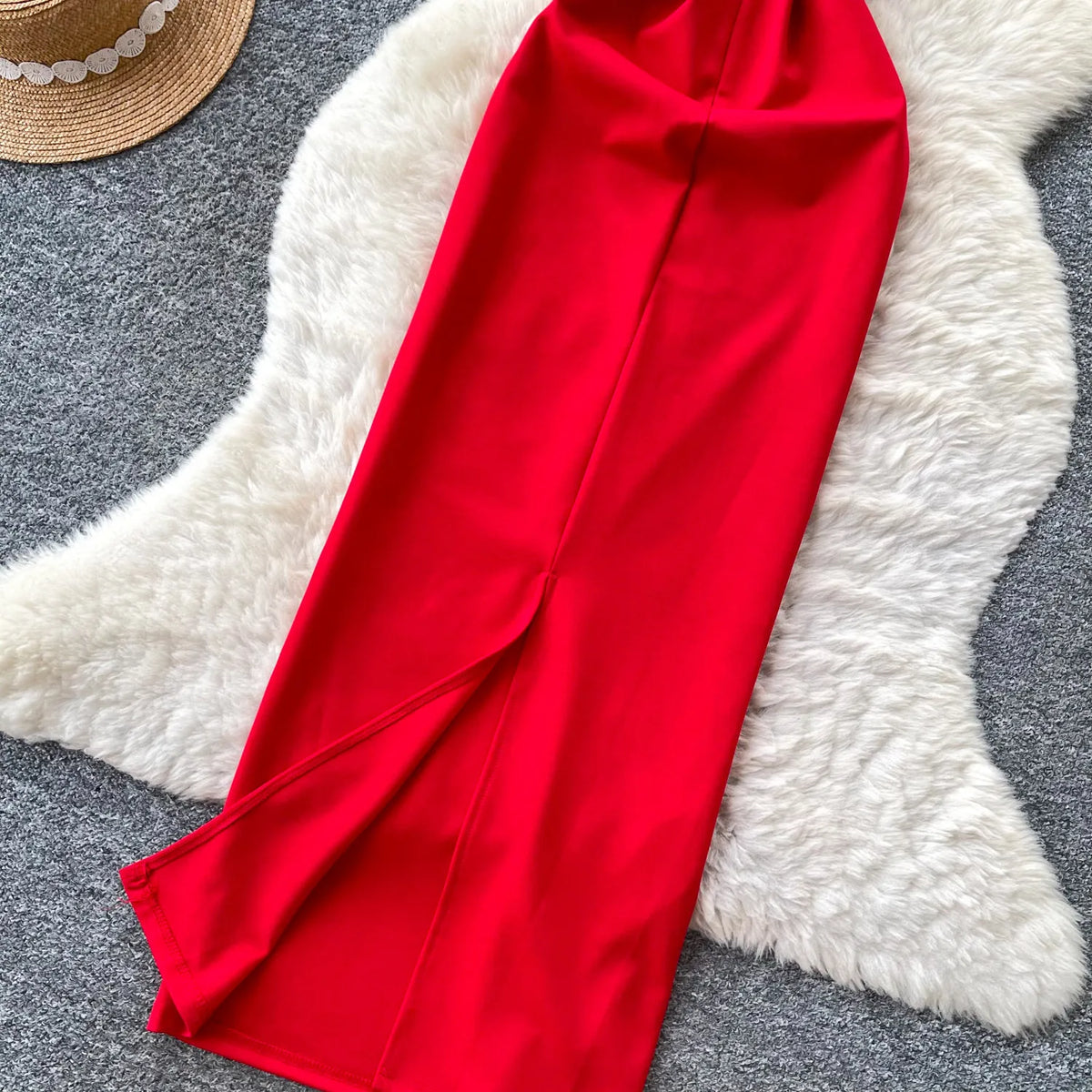Sequin Halter Bodycon Evening Dress