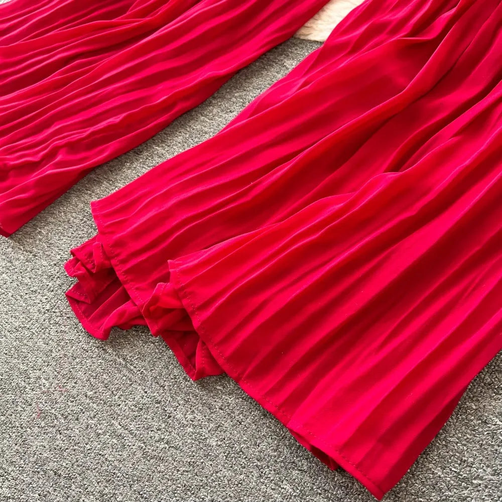 Cropped Tee and Wide Leg Pant Set