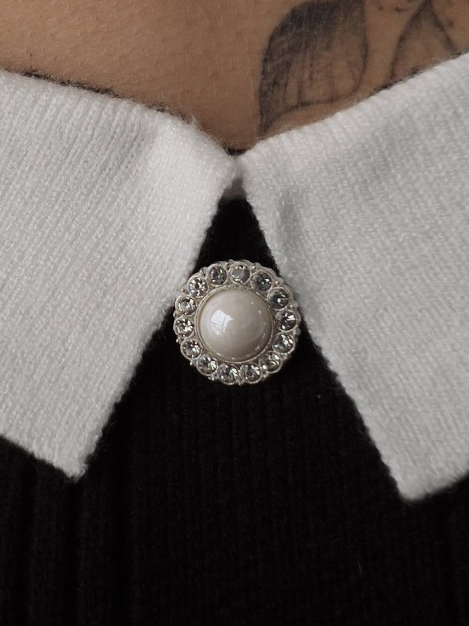 Dokulu Siyah Kloş Etek-Şort