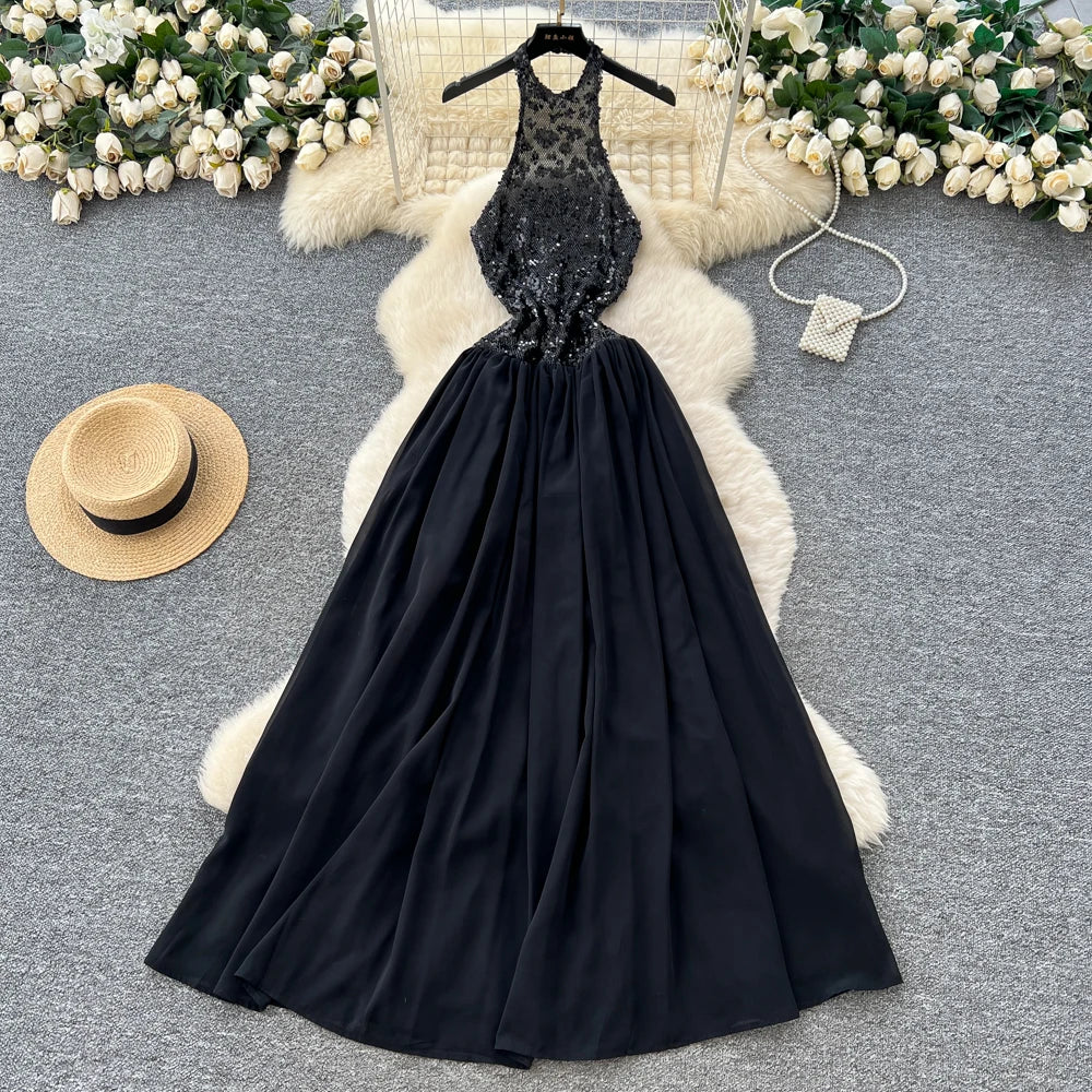 Sequin Sleeveless Party Dress