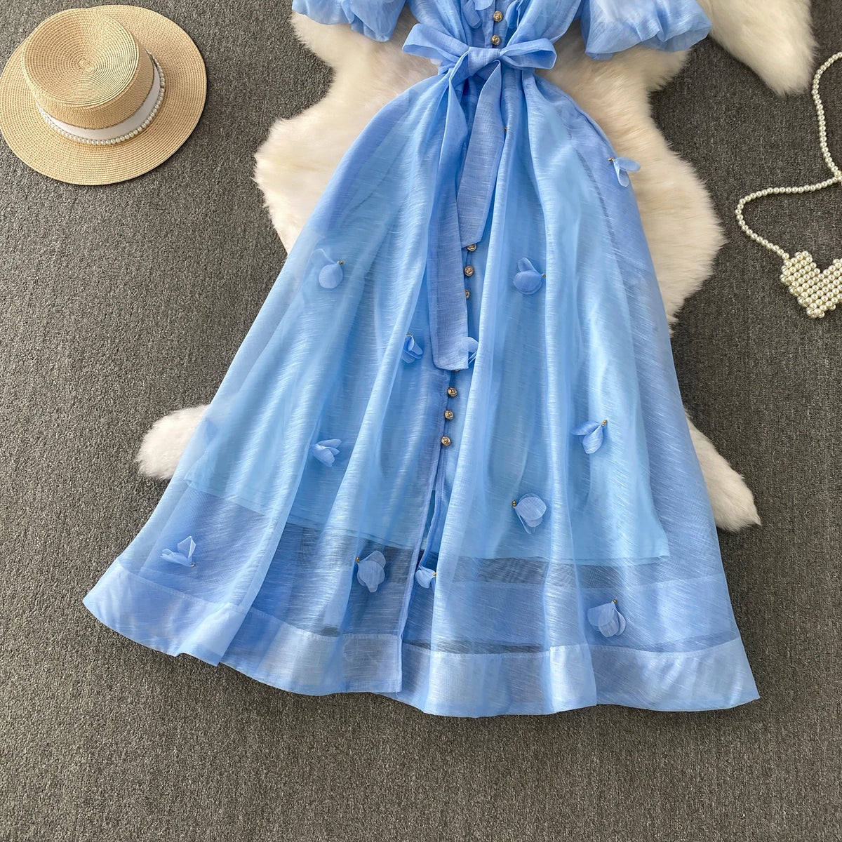 Short Sleeve Button Fairy Sundress