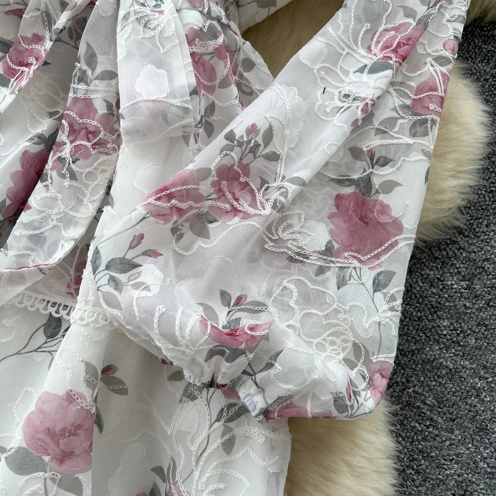 Vintage Lantern Sleeve Paneled Fairy Dress