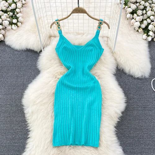 Off-Shoulder Crochet Backless Bodycon Dress