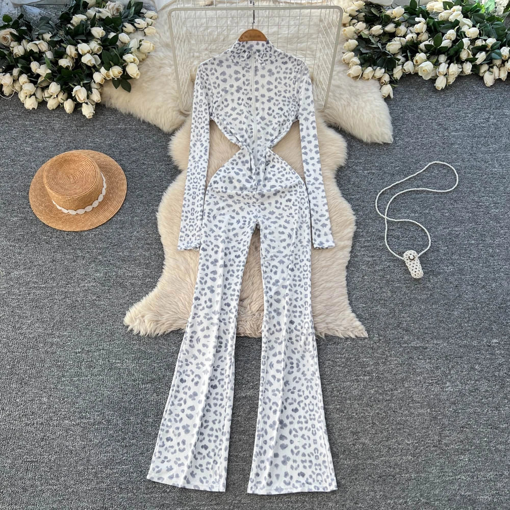 Turtleneck Zip Wide Leg Jumpsuit
