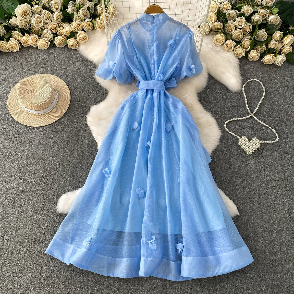 Short Sleeve Button Fairy Sundress