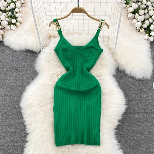 Off-Shoulder Crochet Backless Bodycon Dress