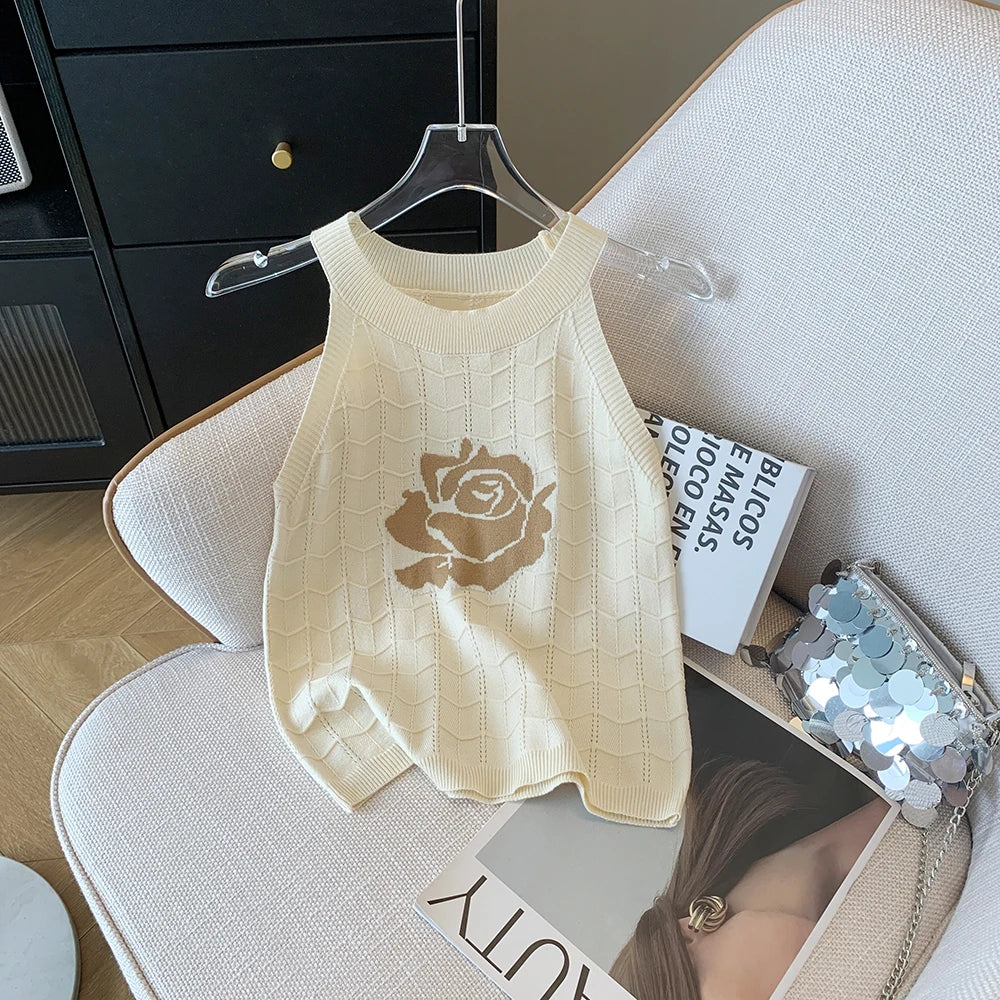Stretch Knit Cami Tank Top