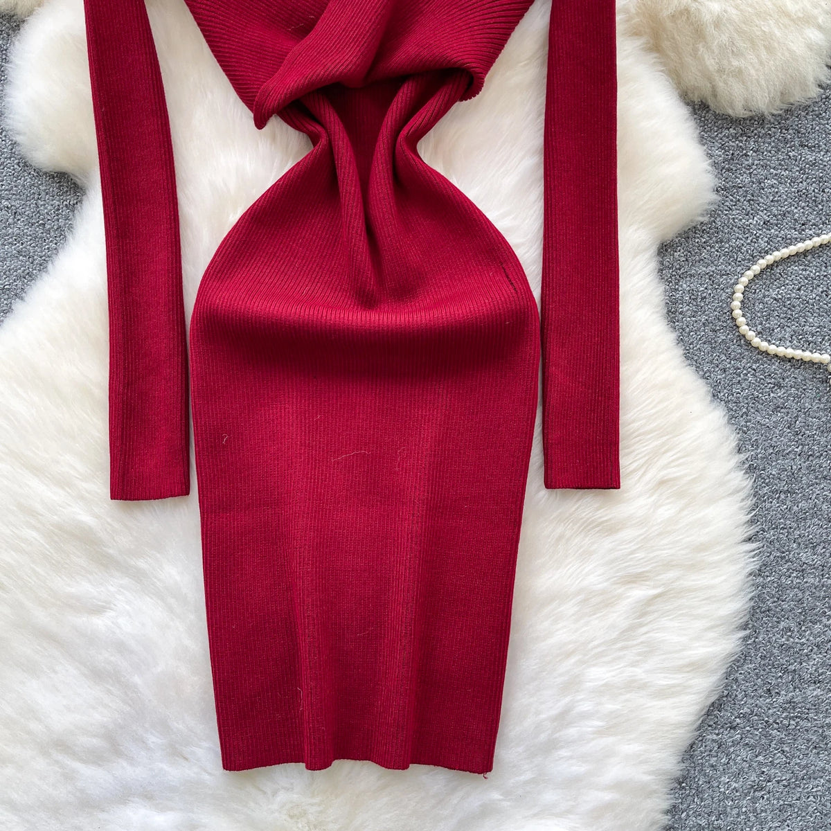 Long Sleeve Bodycon Pencil Dress