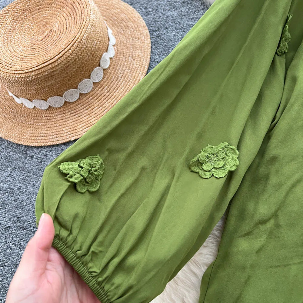 Boho 3D Detail Two-Piece Set