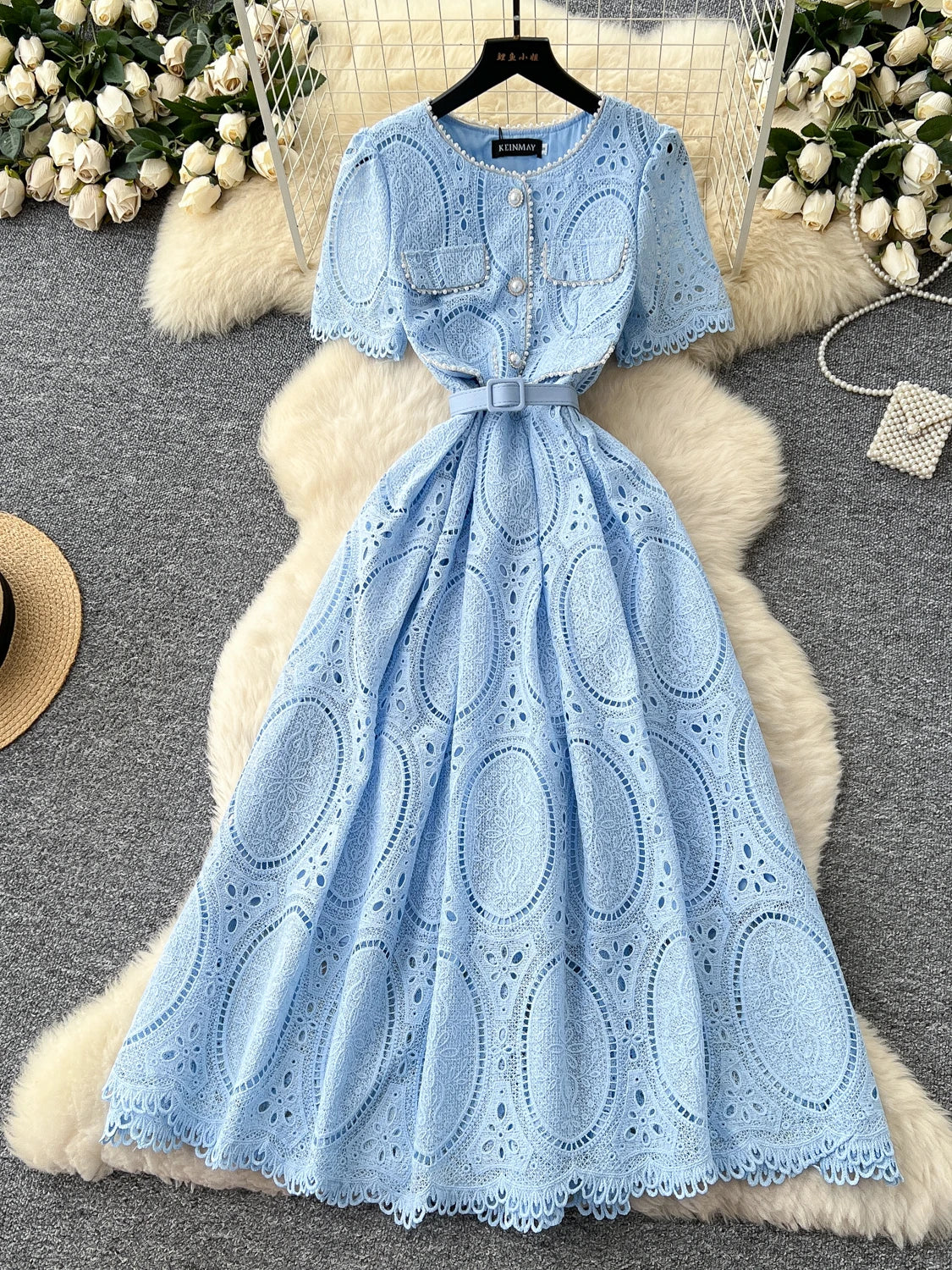 Crew Neck Short Sleeve Fairy Dress