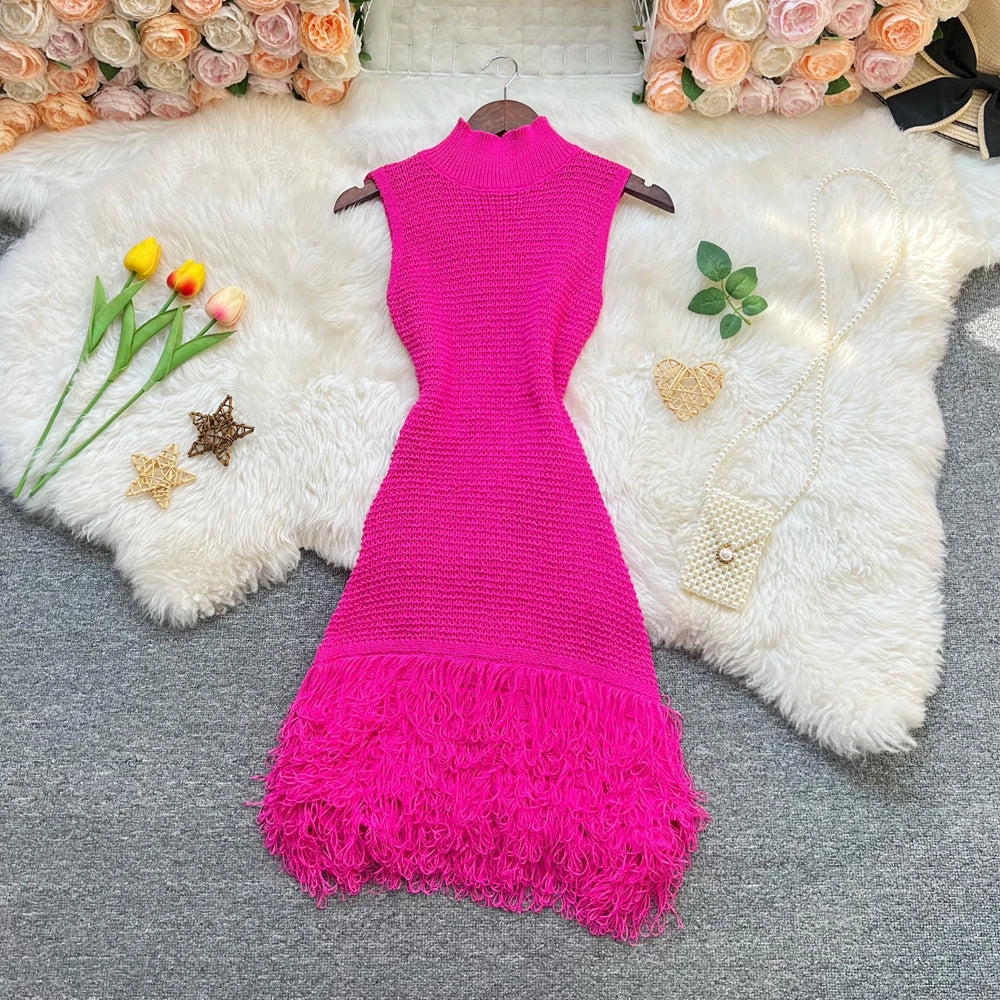 Sleeveless Knit Bodycon Mini Dress