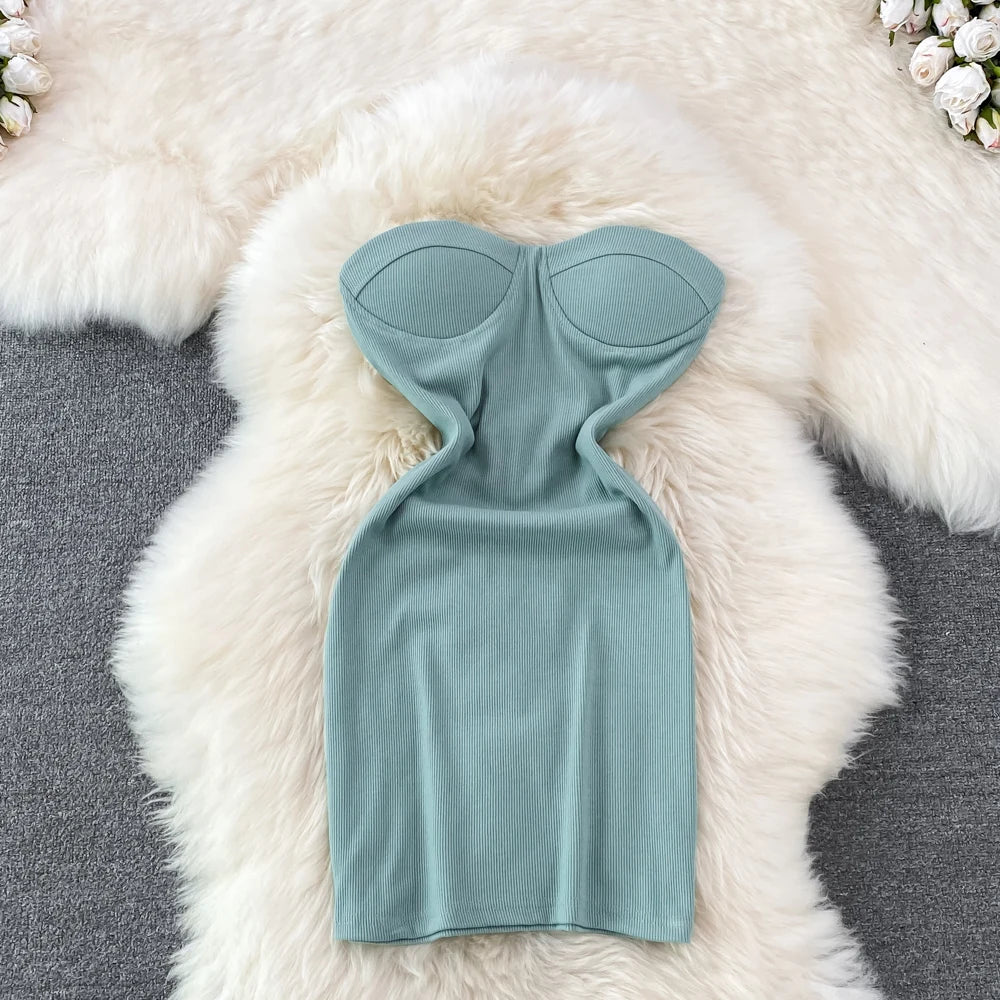Strapless Tube Bodycon Party Dress