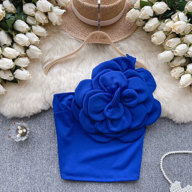 Floral Asymmetric Tube Cami Top