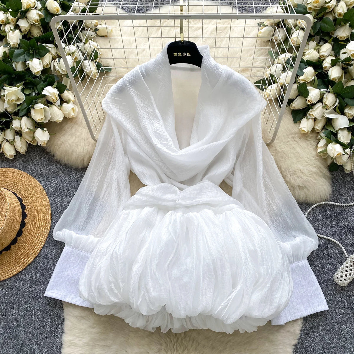 Swing Collar Loose Dress