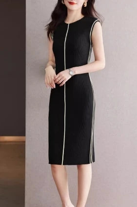 Basic Sleeveless Knit Bodycon Dress