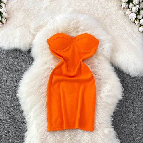 Strapless Tube Bodycon Party Dress