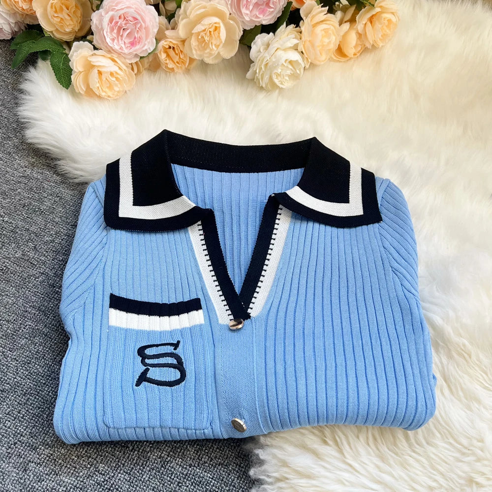 Fitted Knit Long Sweater Dress
