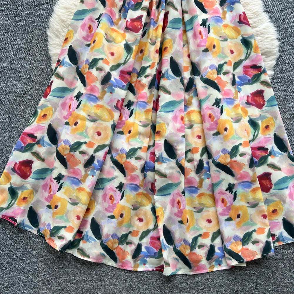 Print Sleeveless Slim Party Dress