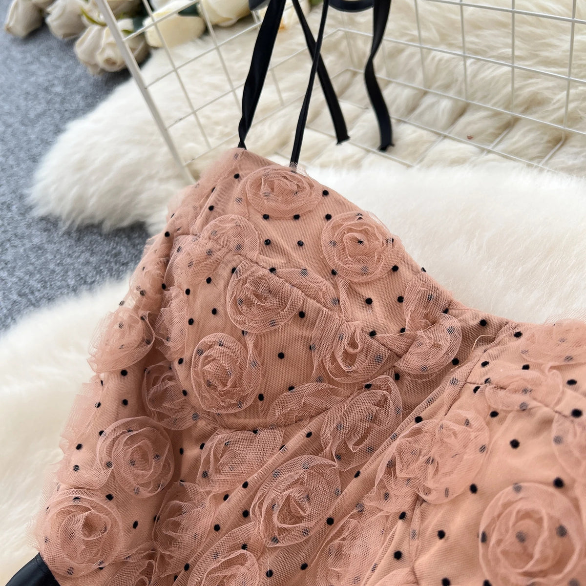 Sculpted Detail A-Line Long Dress