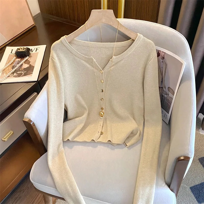 Soft Long Sleeve Knit Cardigan