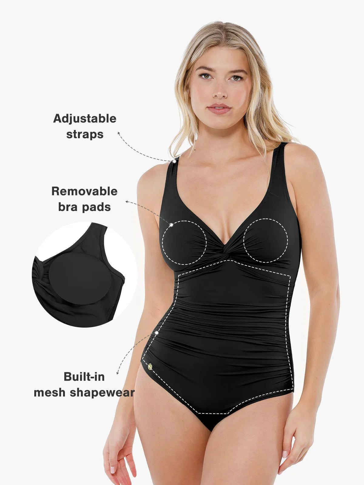 Şekillendirici Twist Ön Büzgülü Şekillendirici Mayo