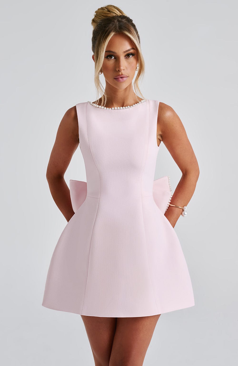 Carrie Mini Elbise - Allık