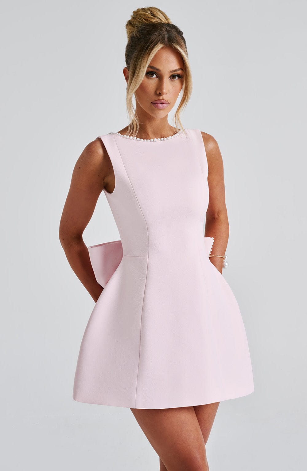 Carrie Mini Elbise - Allık