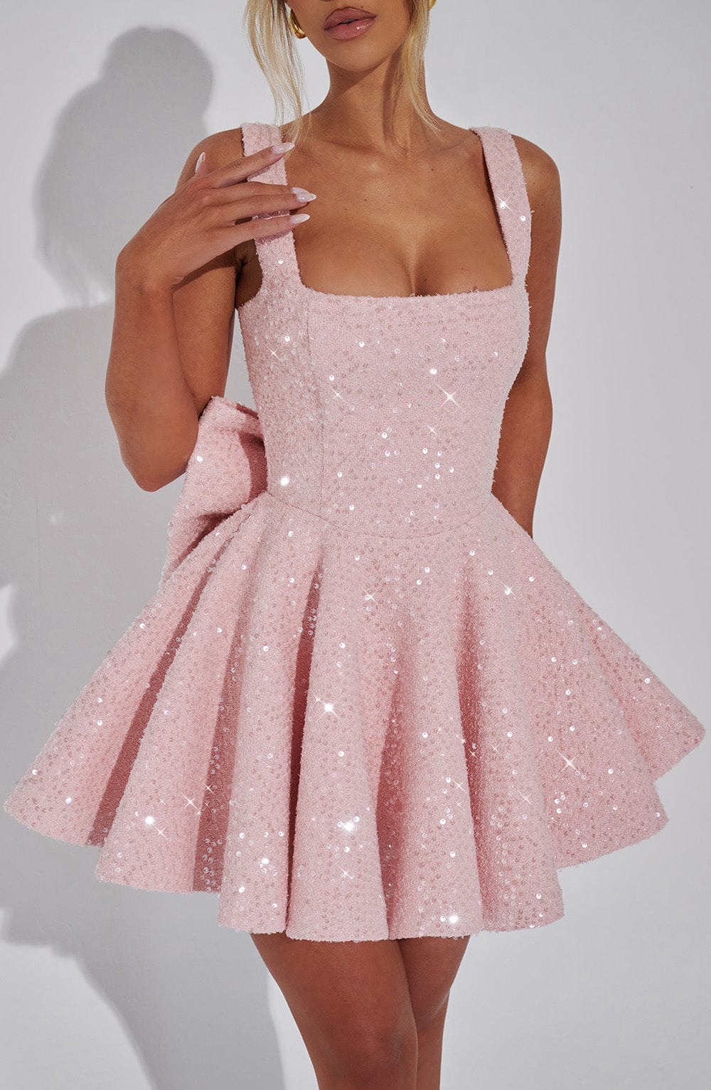 Dorothy Mini Elbise - Allık