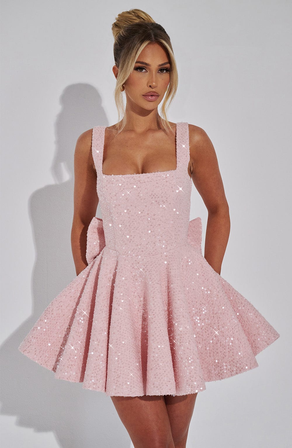 Dorothy Mini Elbise - Allık